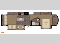 Floorplan - 2016 CrossRoads RV Carriage CG40RL