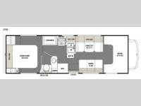 Floorplan - 2016 Coachmen RV Freelander 27QB Chevy 4500