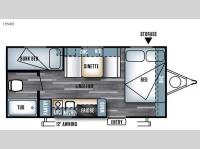 Floorplan - 2016 Forest River RV Salem Cruise Lite FS 195BH