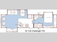 Floorplan - 2004 Keystone RV Challenger 34TLB
