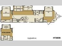 Floorplan - 2009 CrossRoads RV Hampton HT38DB