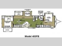 Floorplan - 2010 Forest River RV Wildwood Lodge 403FB