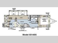 Floorplan - 2011 Forest River RV Rockwood Signature Ultra Lite 8314SS