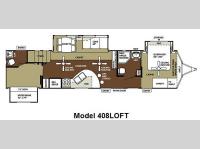 Floorplan - 2011 Forest River RV Wildwood Grand Lodge 408LOFT