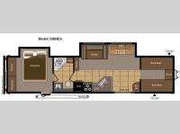Floorplan - 2011 Keystone RV Hideout 38BHDS