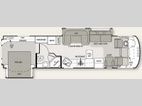 Floorplan - 2011 Thor Motor Coach Hurricane 34U