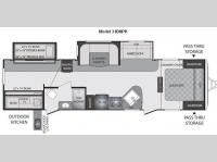 Floorplan - 2012 Keystone RV Premier Ultra Lite 31BHPR