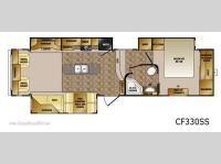 Floorplan - 2012 CrossRoads RV Cruiser Sahara CF330SS