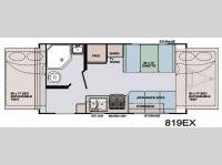 Floorplan - 2013 Gulf Stream RV Matrix 819EX SR Series