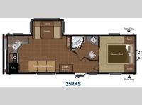 Floorplan - 2013 Keystone RV Hideout 25RKS