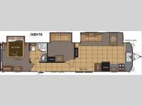Floorplan - 2013 Keystone RV Retreat 39BHTS