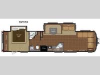 Floorplan - 2013 Keystone RV Hideout 38FDDS