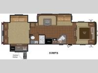 Floorplan - 2014 Keystone RV Hideout 31RBTS