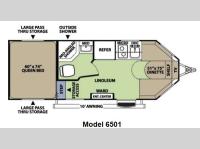 Floorplan - 2014 Forest River RV V-Cross Vibe 6501