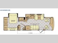Floorplan - 2014 Fleetwood RV Excursion 33D