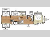Floorplan - 2014 Forest River RV Salem Villa Series 402QBQ Classic