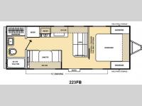 Floorplan - 2014 Coachmen RV Catalina 223FB