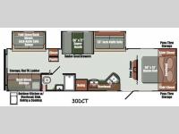 Floorplan - 2014 Gulf Stream RV Streamlite Ultra Lite 30DCT