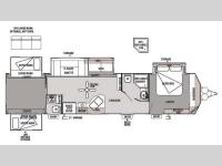 Floorplan - 2014 Forest River RV Wildwood DLX 402QBQ