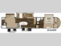 Floorplan - 2015 Heartland ElkRidge 38RSRT