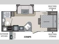 Floorplan - 2015 Keystone RV Premier Ultra Lite 22RBPR