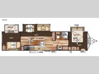 Floorplan - 2015 Forest River RV Salem Villa Series 404FB Estate