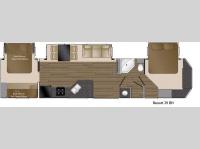 Floorplan - 2015 Heartland Resort 39BH Resort