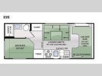 Floorplan - 2015 Thor Motor Coach Chateau 22E