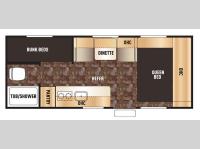 Floorplan - 2016 Forest River RV Cherokee Wolf Pup 16BHS