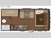 Floorplan - 2016 Keystone RV Hideout Single Axle 175LHS