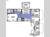 Floorplan - 2016 Forest River RV Sunseeker 2300 Ford
