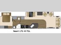 Floorplan - 2015 Heartland Resort Limited 42 FDL