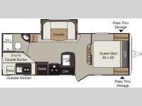 Floorplan - 2016 Keystone RV Passport 2400BH Grand Touring