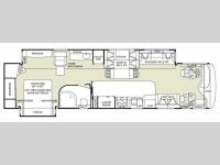 Floorplan - 2007 Fleetwood RV Discovery 39V