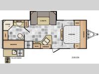 Floorplan - 2016 Winnebago Industries Towables Minnie 2201 DS