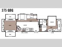 Floorplan - 2007 Forest River RV Sandpiper 375QBQ