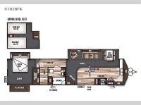 Floorplan - 2016 Forest River RV Wildwood Lodge 4102BFK