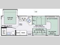 Floorplan - 2016 Thor Motor Coach Four Winds 26B