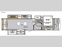 Floorplan - 2017 Forest River RV Cardinal 3850RL