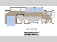 Floorplan - 2007 Gulf Stream RV Crescendo 324 FRED