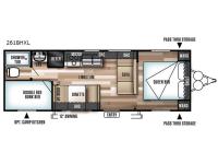 Floorplan - 2017 Forest River RV Wildwood X-Lite 261BHXL