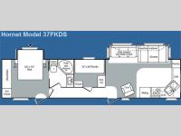 Floorplan - 2006 Keystone RV Hornet Retreat 37FKDS