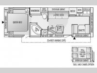 Floorplan - 2003 Jayco Eagle 302 FK