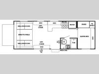 Floorplan - 2008 Forest River RV Cherokee Wolf Pack Sport 23DFWP