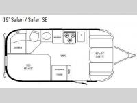 Floorplan - 2008 Airstream RV Safari SE 19'