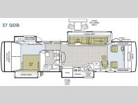 Floorplan - 2008 Tiffin Motorhomes Allegro Bay 37 QDB