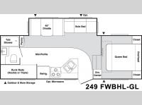 Floorplan - 2004 Keystone RV Springdale 249 FWBHL-GL