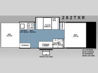 Floorplan - 2008 Forest River RV Rockwood Freedom LTD Series 282TXR