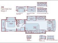 Floorplan - 2005 Fleetwood RV Bounder Diesel 38N