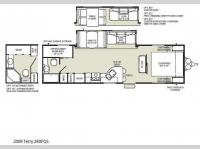 Floorplan - 2009 Fleetwood RV Terry 280FQS